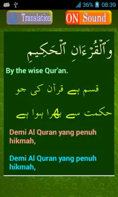 Surah Yasin android App screenshot 5